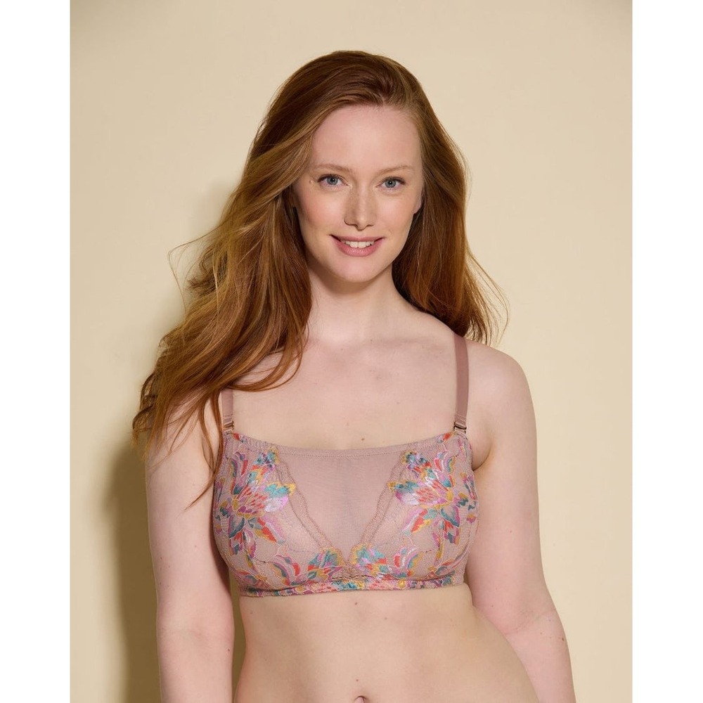 Cosabella Paradiso Curvy Bandeau Bra‎ Colors Of India Italian Lace XS